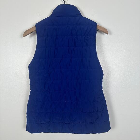 Michael Kors Womens Quilted Full-Zip Dark Azurite Blue Sleeveless Puffer Vest XS - Picture 2 of 8
